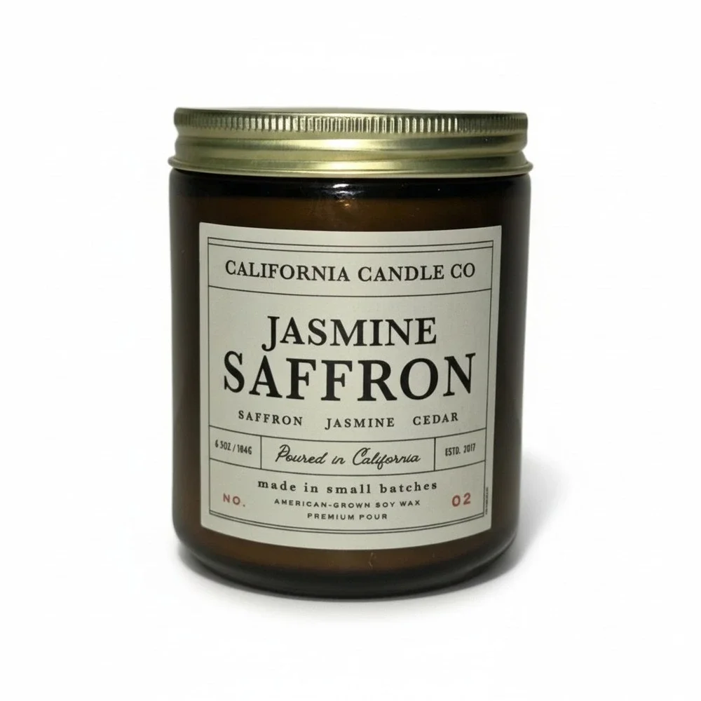 Leoben‎ Company California Candle Co. No. 2 Jasmine Saffron 6.5 oz.